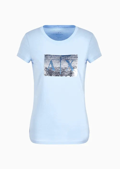 T-Shirt Women Blue River Armani Exchange Camiseta