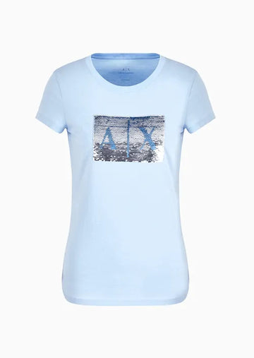 T-Shirt Women Blue River Armani Exchange Camiseta