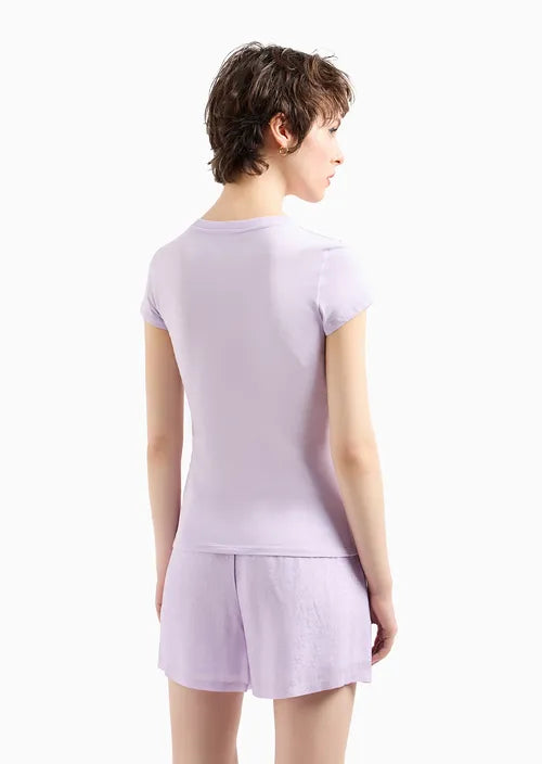 T-Shirt Women Violet Armani Exchange Camiseta