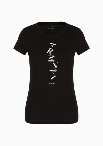 T-Shirt Women Black Armani Exchange Camiseta