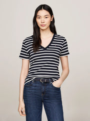 Camiseta Women Slim Tommy Hilfiger Sky